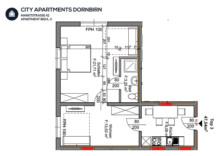 Stadthaus M42 Dornbirn - Apartment Top 3